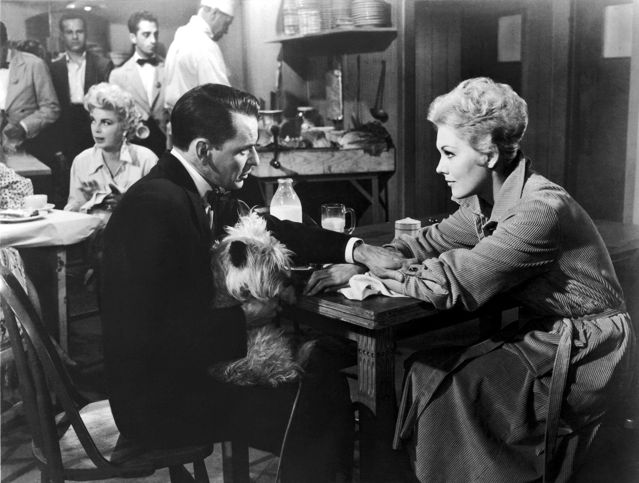 With Kim Novak , with